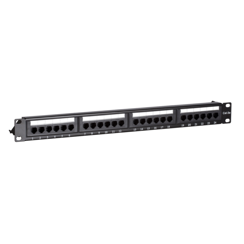 Painel de ligação CAT5e UTP - 24 portas