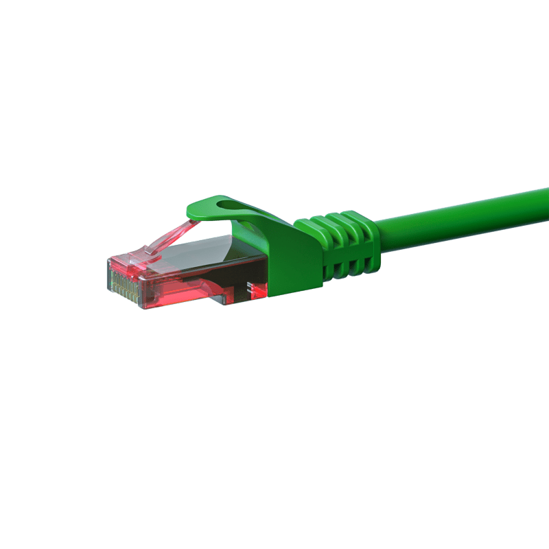 Cabo de rede UTP CAT6 de 2 m, verde - 100% cobre
