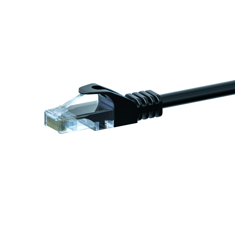 Cabo de rede UTP CAT5e de 20 m, preto - 100% cobre