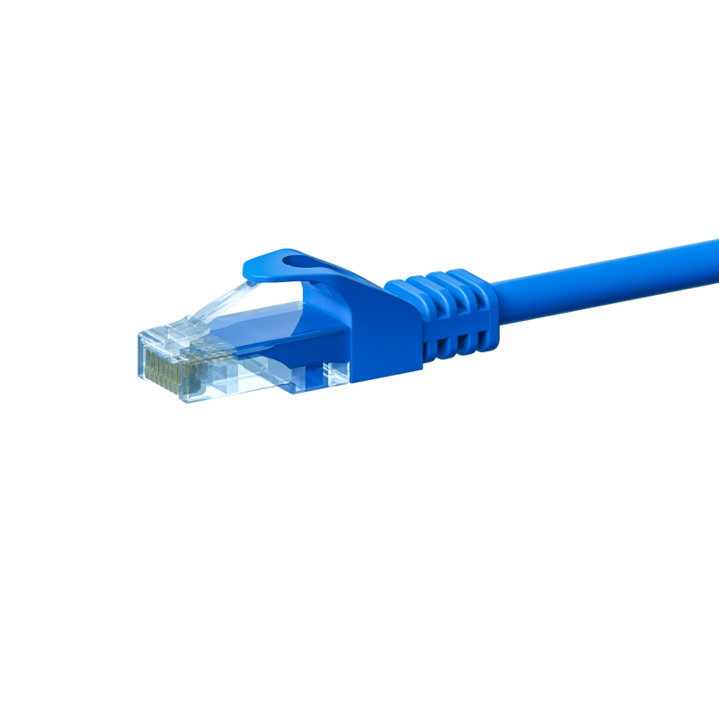 Cabo de rede UTP CAT5e de 1,50 m azul - 100% cobre
