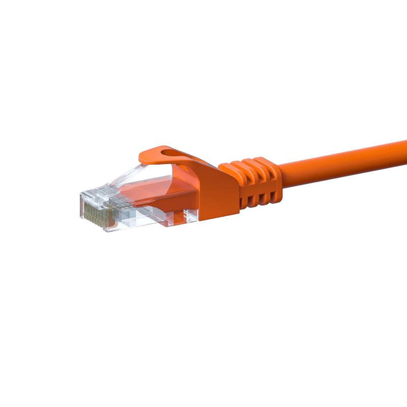 Cabo de rede UTP CAT5e de 15 m, cor de laranja - 100% cobre