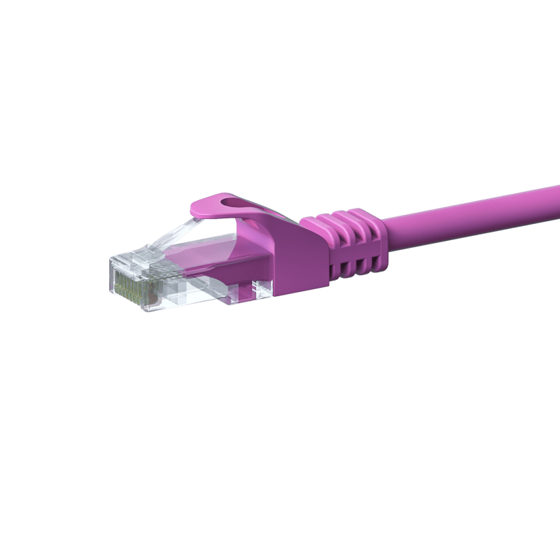Cabo de rede UTP CAT5e de 3 m rosa - 100% cobre