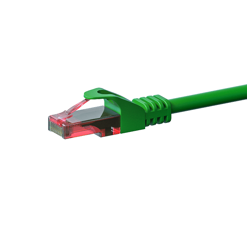 Cabo de rede UTP CAT6 de 0,50 m verde - 100% cobre