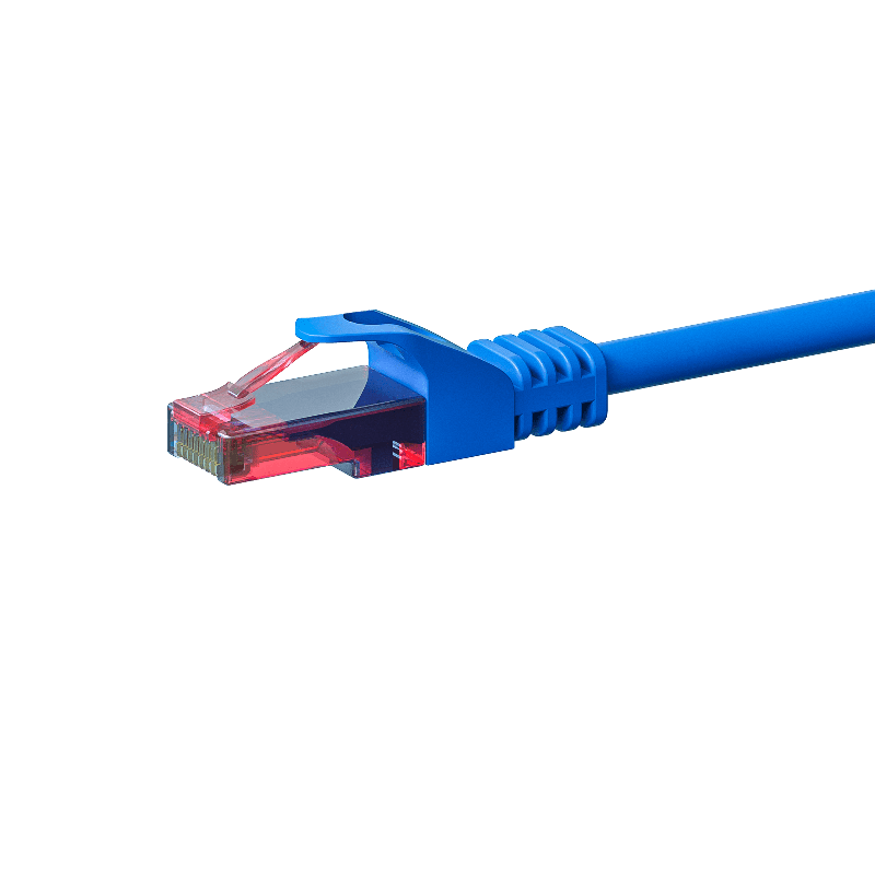 Cabo de rede UTP CAT6 de 0,25 m azul - 100% cobre