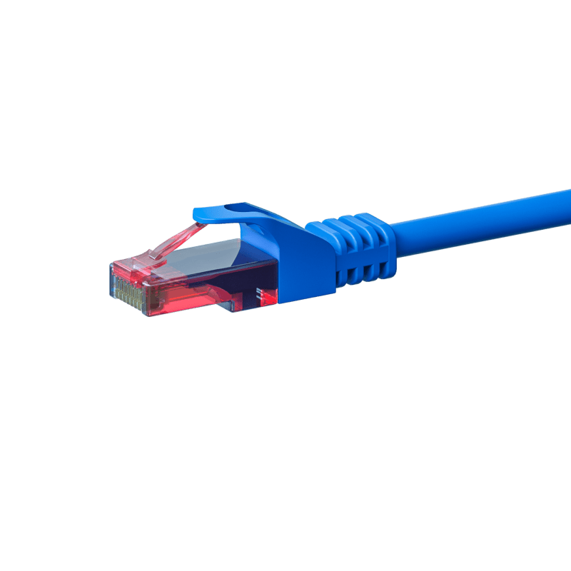 Cabo de rede UTP CAT6 de 3 m azul - 100% cobre