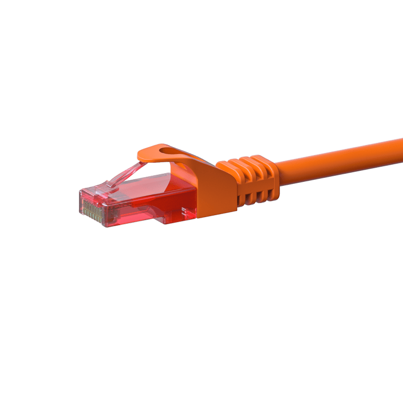 Cabo de rede UTP CAT6 de 15 m, cor de laranja - 100% cobre