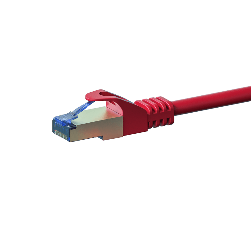 Cabo de rede CAT6a S/FTP (PIMF) de 3 m vermelho
