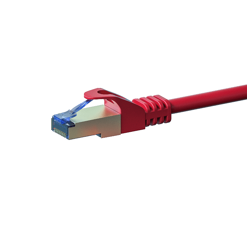 Cabo de rede CAT6a S/FTP (PIMF) de 20 m vermelho