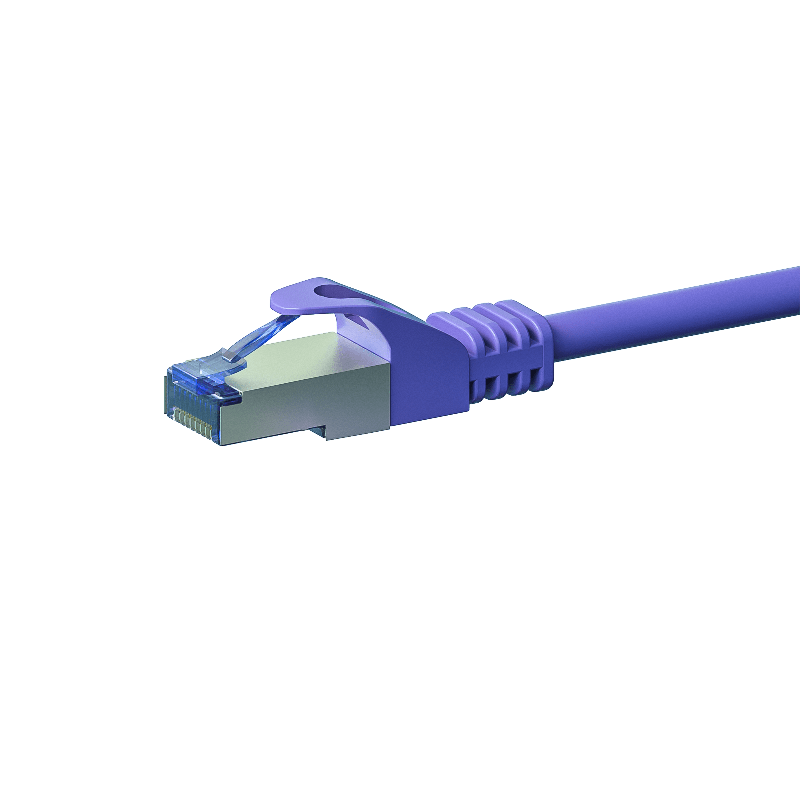 Cabo de rede CAT6a S/FTP (PIMF) de 0,25 m roxo