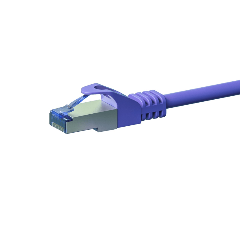 Cabo de rede CAT6a S/FTP (PIMF) de 1 m, roxo