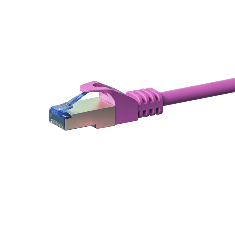 Cabo de rede CAT6a S/FTP (PIMF) de 1,50 m cor-de-rosa