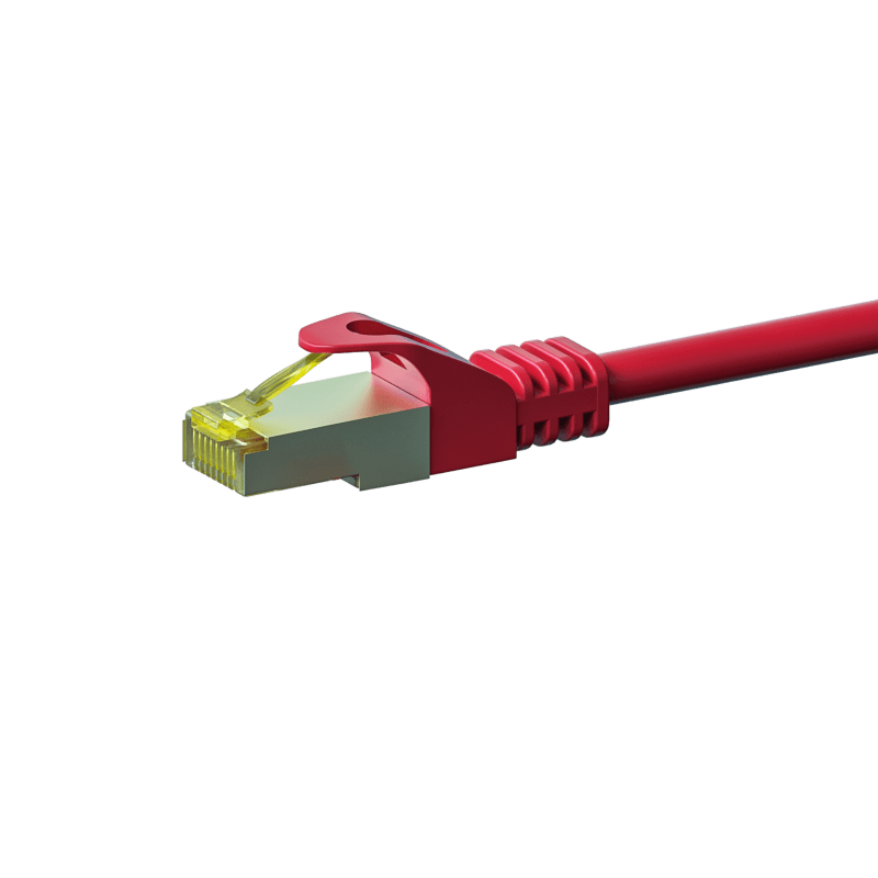 Cabo de rede Cat7 S/FTP (PIMF) de 15 m vermelho