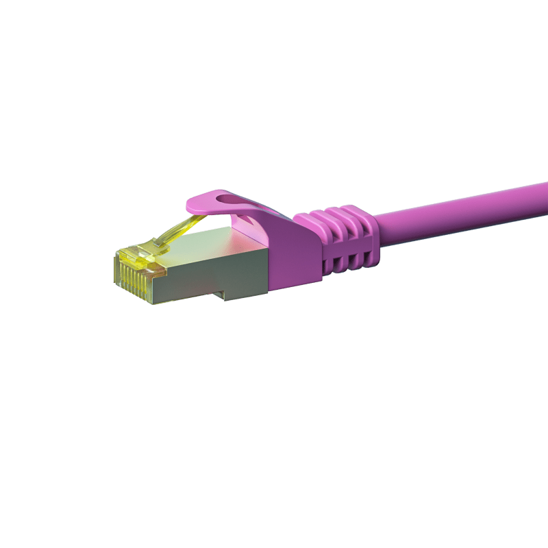 Cabo de rede Cat7 S/FTP (PIMF) de 2 m rosa