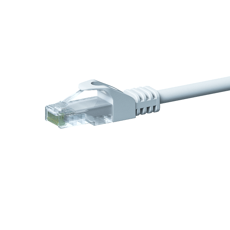 Cabo de rede CAT5e UTP branco de 0,25 m - CCA