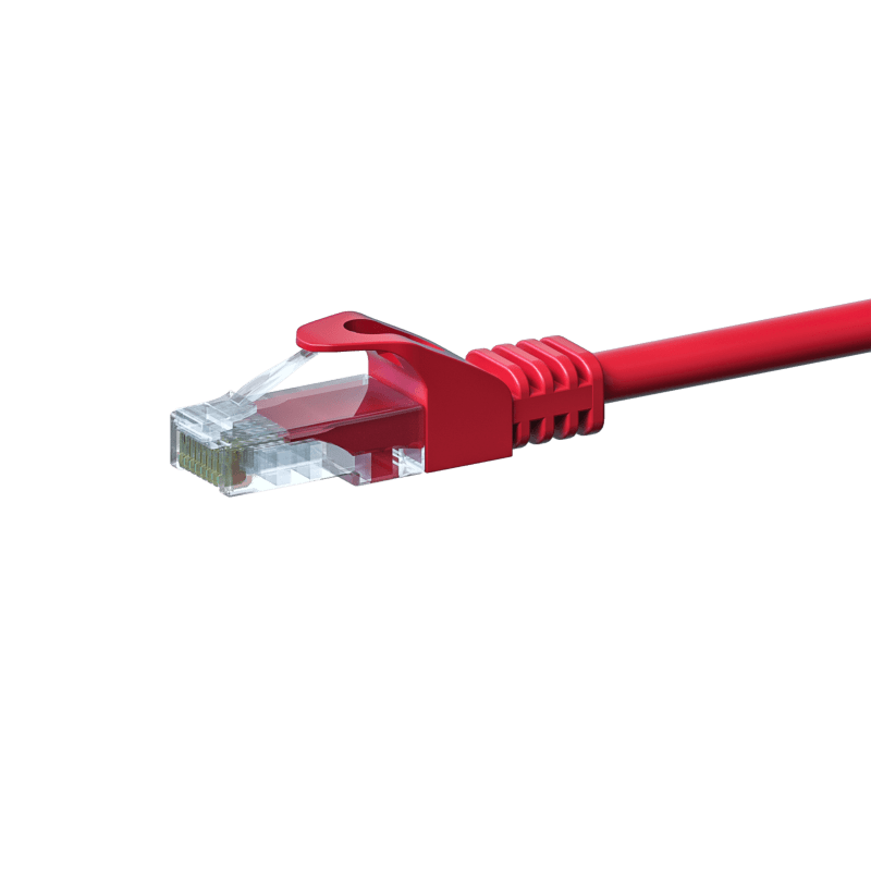 Cabo de rede CAT5e UTP de 15 m vermelho - CCA