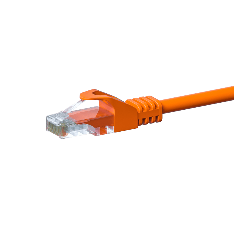 Cabo de rede CAT5e UTP de 3 m em cor de laranja - CCA