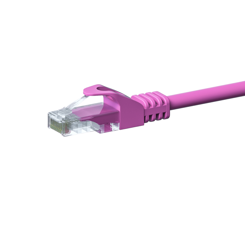 Cabo de rede CAT5e UTP rosa de 15m - CCA