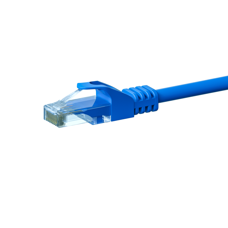 Cabo de rede CAT6 UTP de 0,50 m azul - CCA