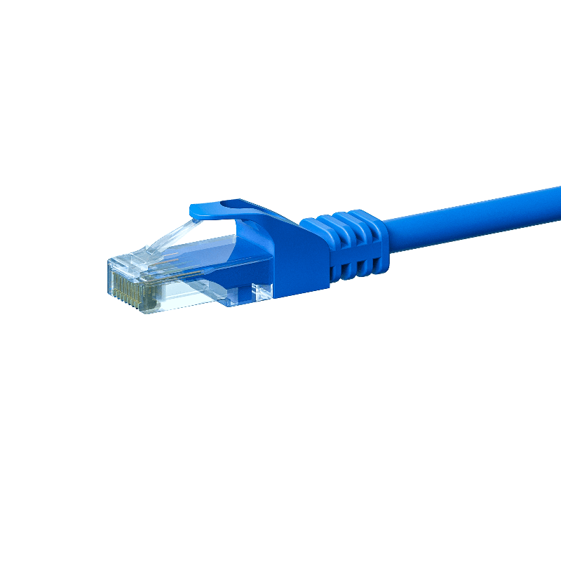 Cabo de rede CAT6 UTP de 1 m azul - CCA