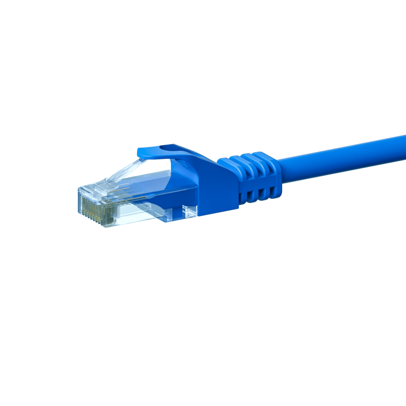 Cabo de rede CAT6 UTP 7,50m azul - CCA
