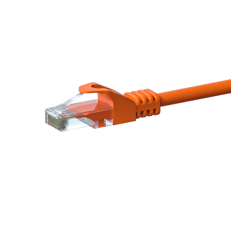 Cabo de rede CAT6 UTP de 10 m em cor de laranja - CCA