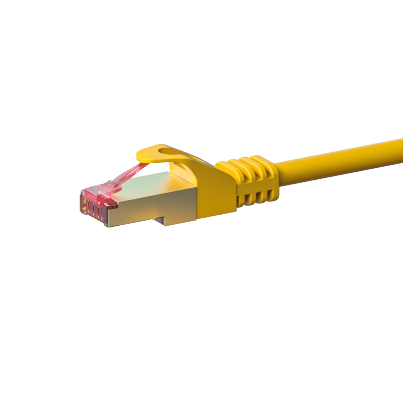 Cabo de rede CAT6 S/FTP (PIMF) de 20 m amarelo