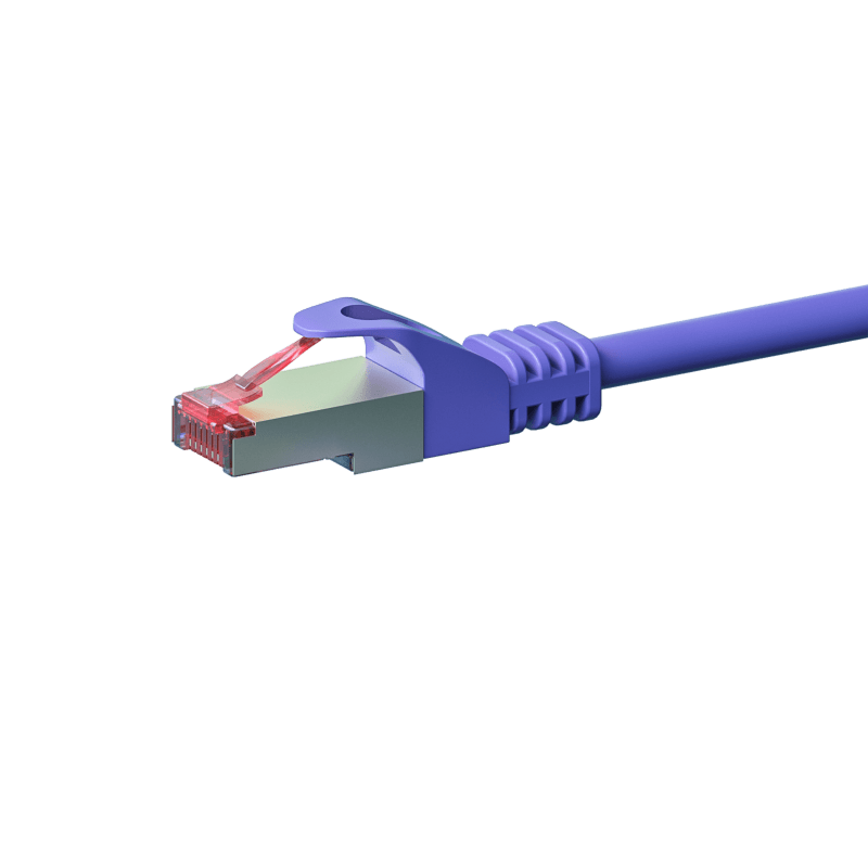 Cabo de rede CAT6 S/FTP (PIMF) de 10 m em roxo