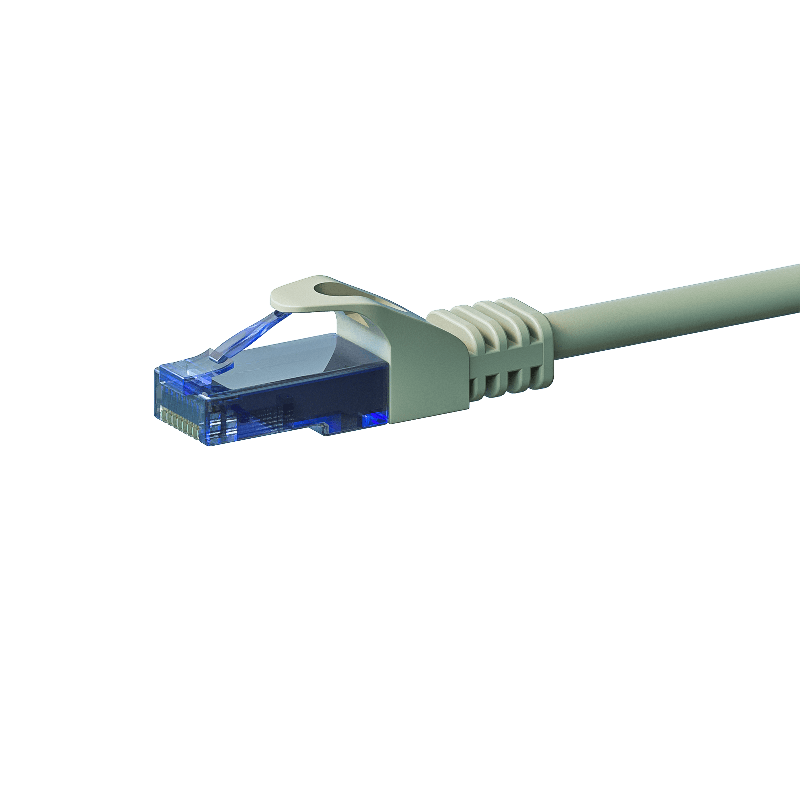 Cabo de rede UTP CAT6a de 7,50 m cinzento - 100% cobre