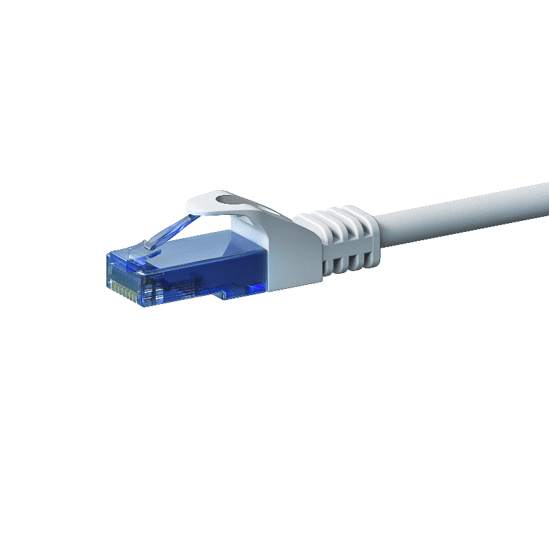 Cabo de rede UTP CAT6a de 30 m branco - 100% cobre