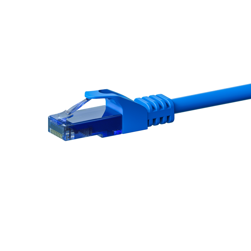 Cabo de rede UTP CAT6a de 0,15 m azul - 100% cobre