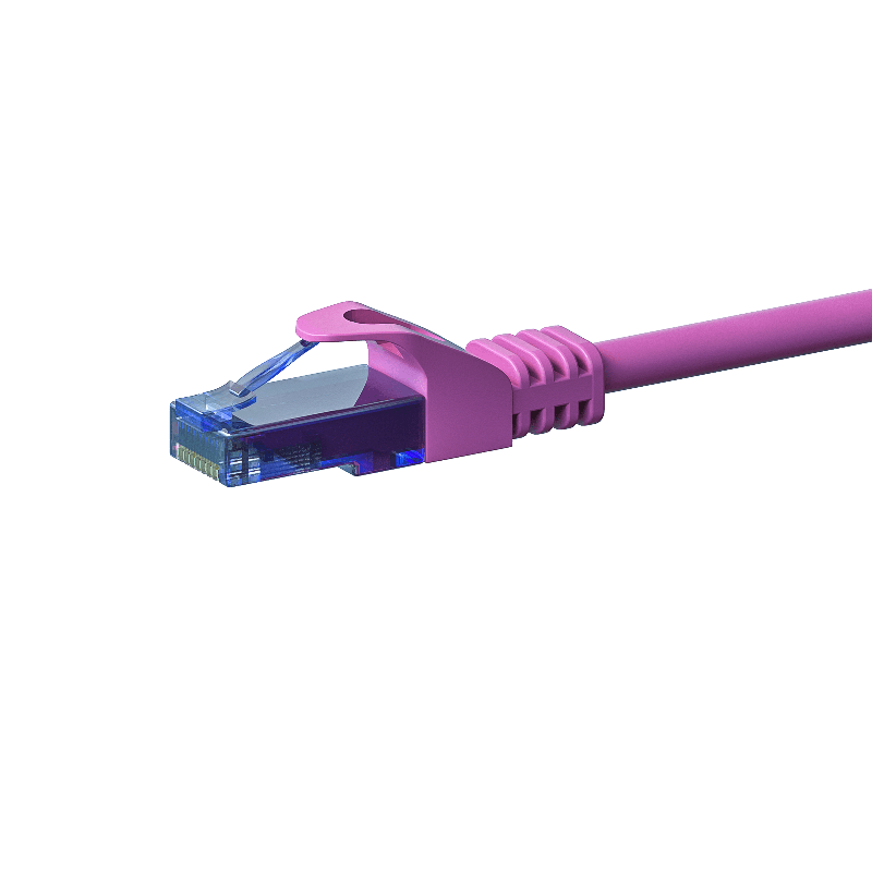 Cabo de rede UTP CAT6a de 20 m rosa - 100% cobre