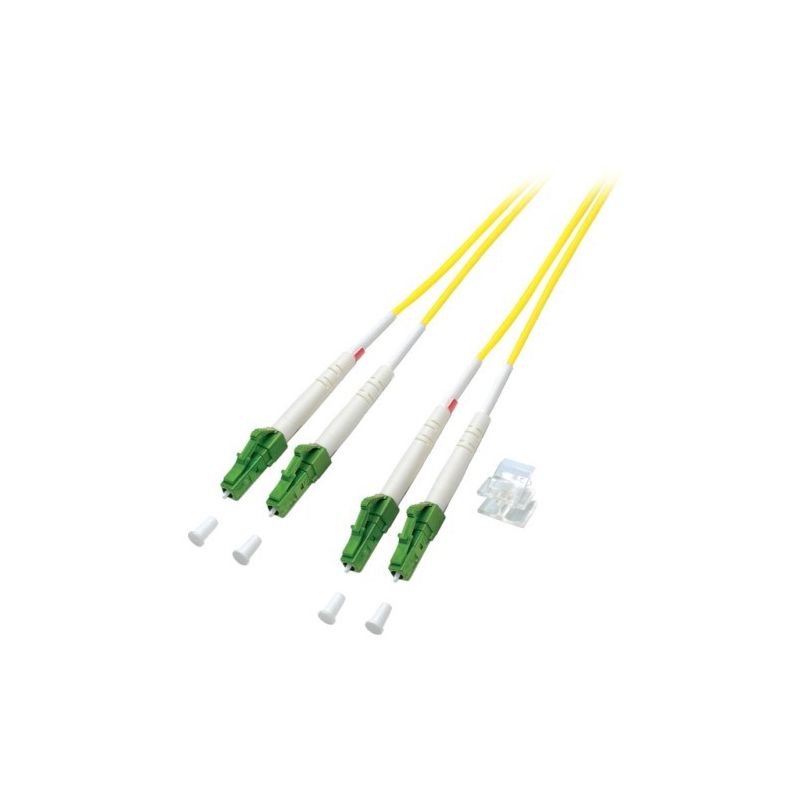 Cabo de fibra ótica duplex OS2 LC/APC-LC/APC 5m