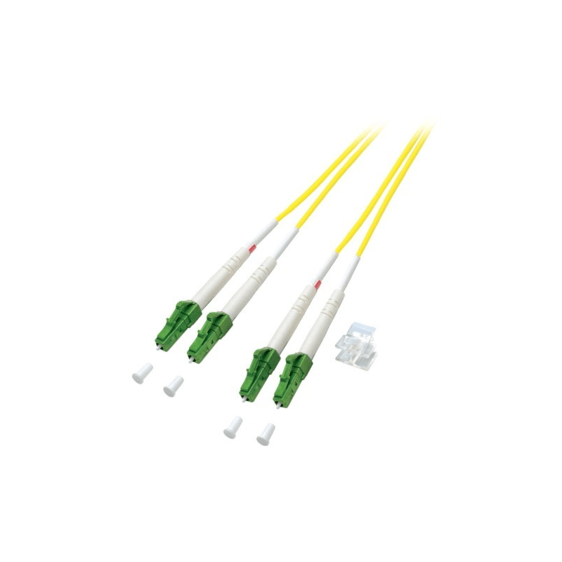 Cabo de fibra ótica duplex OS2 LC/APC-LC/APC 20m