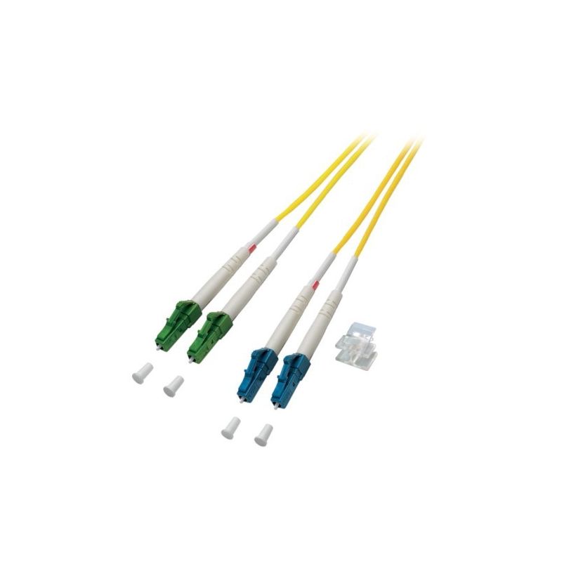 Cabo de fibra ótica duplex OS2 LC/APC-LC 10m