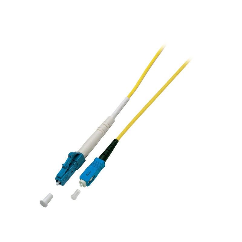 Cabo de fibra ótica simplex OS2 LC-SC 1m