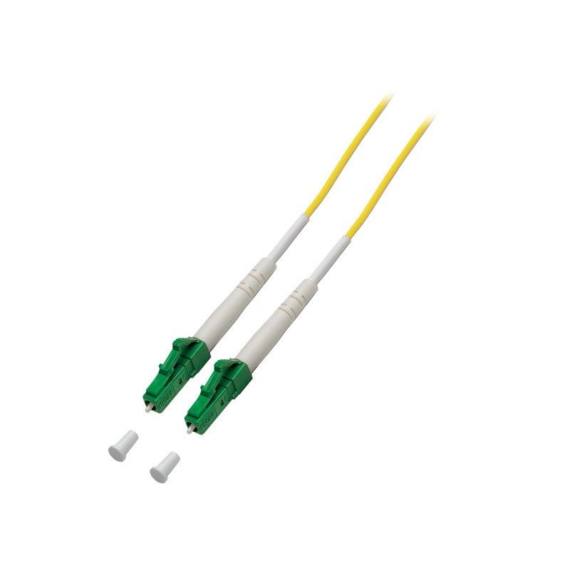 Cabo de fibra ótica simplex OS2 LC/APC-LC/APC 1m