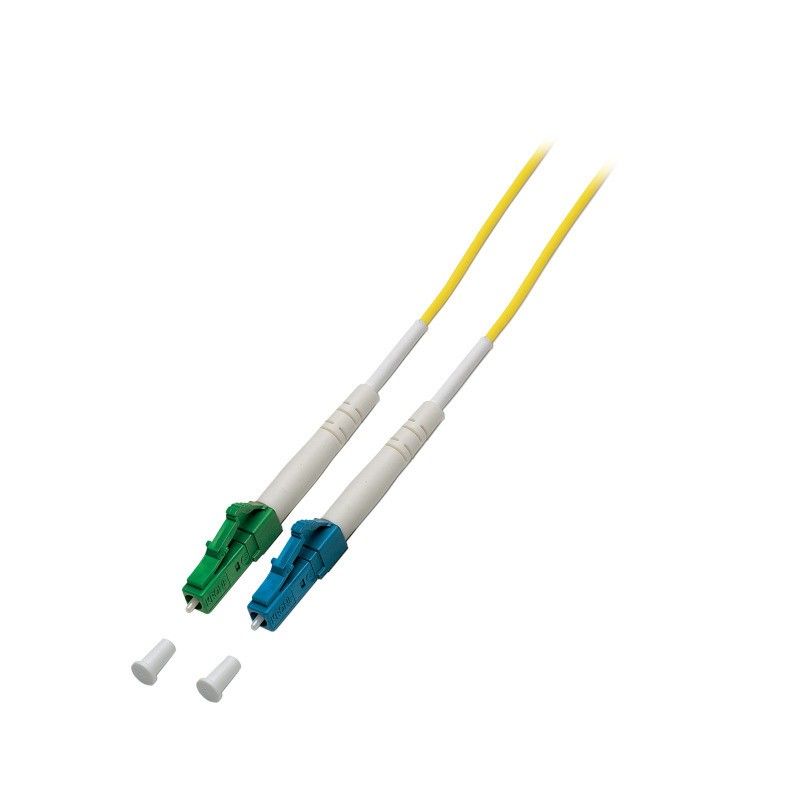 Cabo de fibra ótica simplex OS2 LC/APC-LC 1m