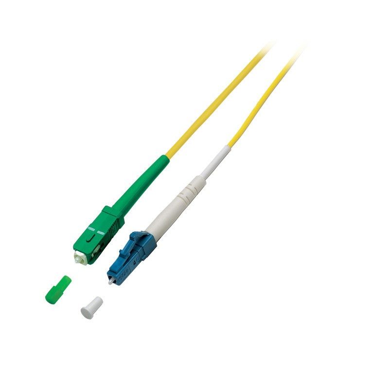 Cabo de fibra ótica simplex OS2 SC/APC-LC 20m