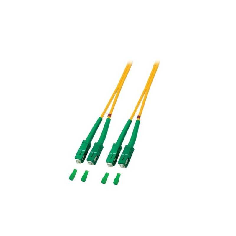 Cabo de fibra ótica duplex OS2 SC/APC-SC/APC 15m