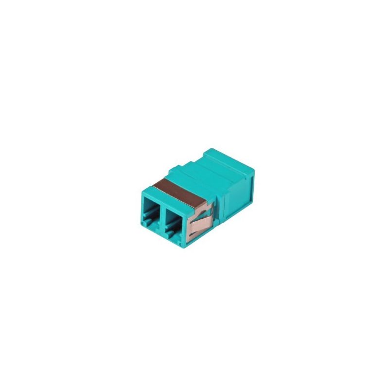 Acoplamento multimodo keystone duplex LC-LC turquesa