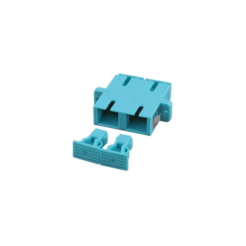 Acoplamento multimodo SC-SC duplex turquesa
