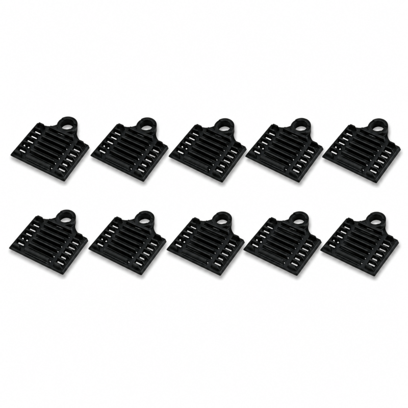 Suporte de solda por contração preto - 10 unidades