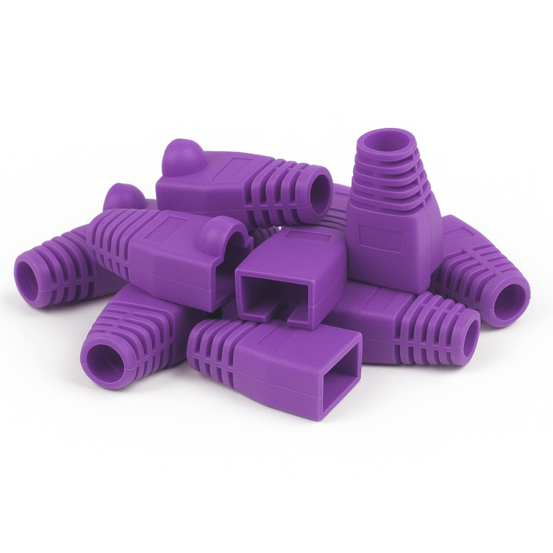DANICOM Viga de cabos RJ45 roxa - 10 unid.