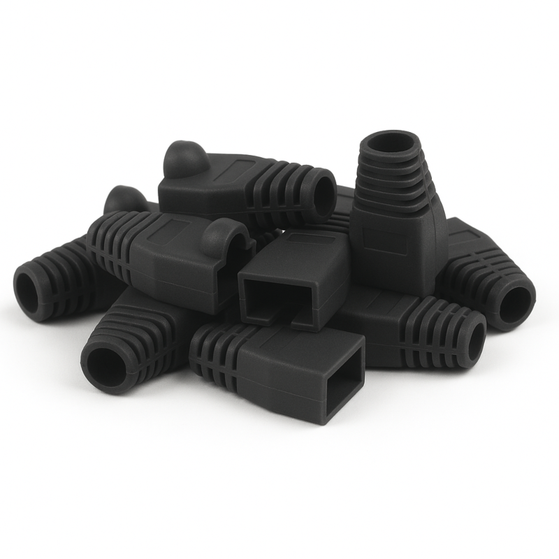 Viga de cabos DANICOM RJ45 preta - 10 peças