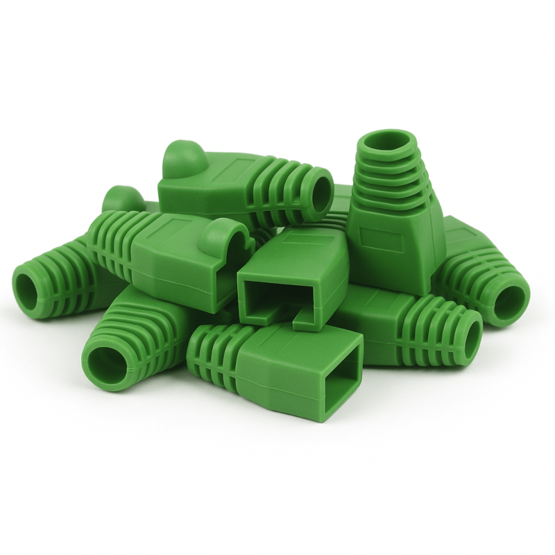 DANICOM Viga de cabos RJ45 verde - 10 unid.