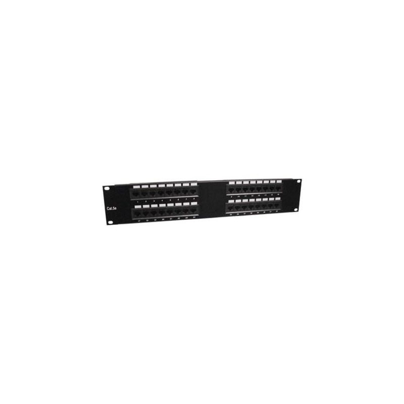 Painel de ligação UTP 2U de 19 polegadas com 32 conectores RJ45 Cat 5e