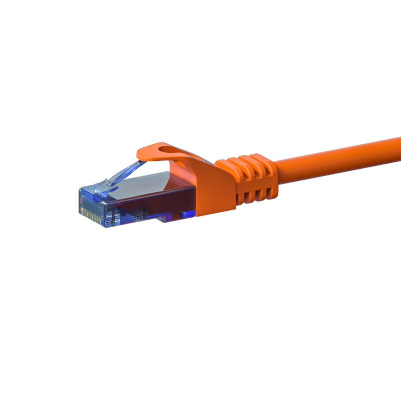 Cabo de rede UTP CAT6a de 5 m, cor de laranja - 100% cobre