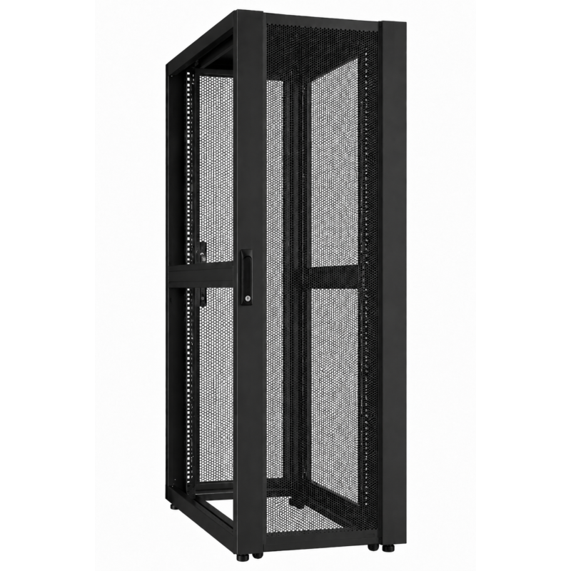 Armário rack para data center 52U com porta perfurada 800x1000x2400mm (LxPxA)