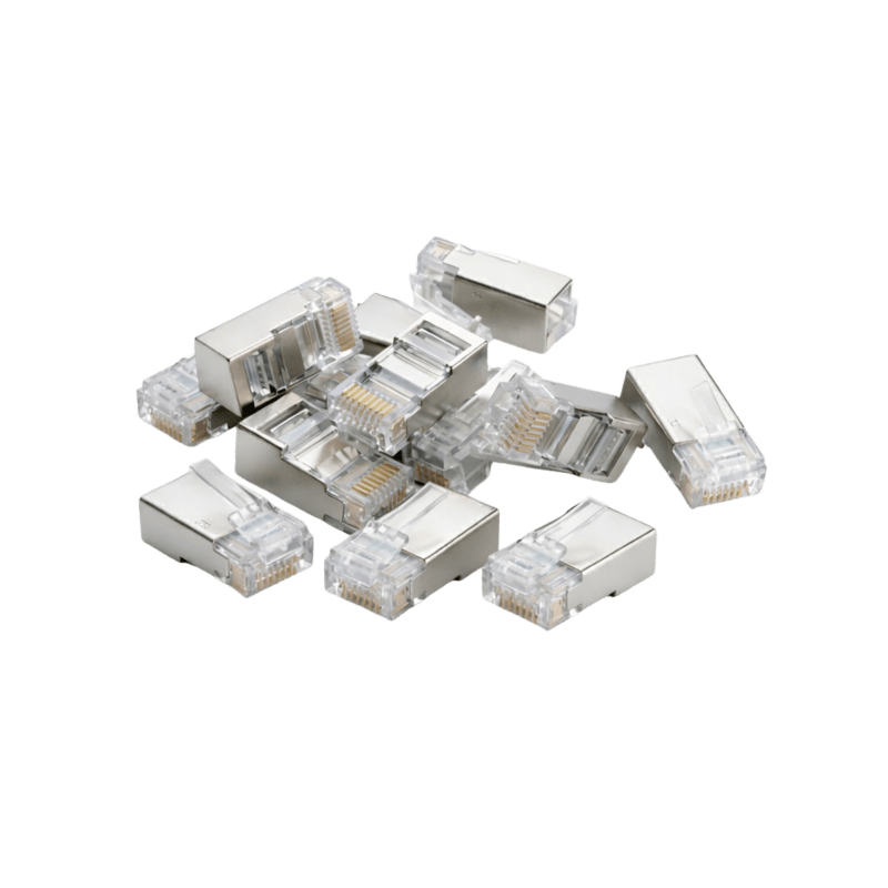 Conector DANICOM FTP CAT6 RJ45 - para cabo de núcleo sólido - 10 unidades