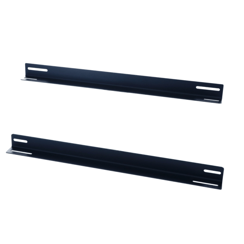 Conjunto de 2 perfis em L adequados para armários de servidores com 600 mm de profundidade.